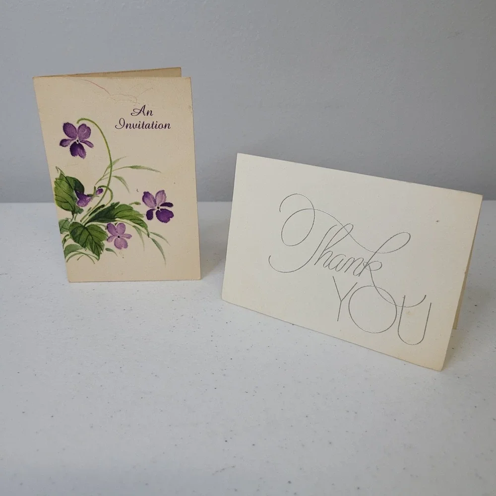 VTG Hallmark Greeting Cards 1967 Teacher Appreciation Thank You Note Ephemera